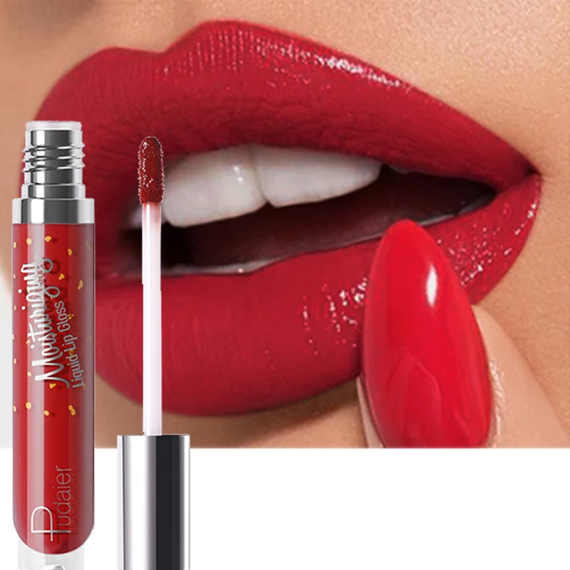 

Moisturizing Gloss Lip glaze Shimmer Lip Gloss Waterproof Liquid Lipstick Nude Pigment Plumping Lips Makeup Red Sexy Lipgloss