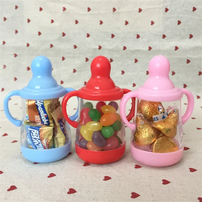 100pcs Plastic Candy Gift Boxe Lovely Baby Bottle Shape Candy Box Chocolate Candy Boxes Wedding Birthday Party Baby Shower Decor
100pcs Plastic Candy Gift Boxe Lovely Baby Bottle Shape Candy Box Chocolate Candy Boxes Wedding Birthday Party Baby Shower Decor