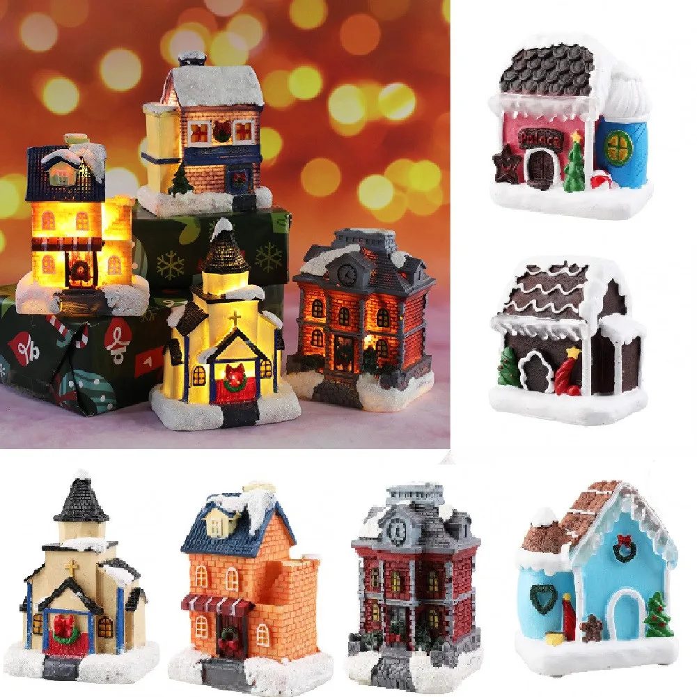 Christmas Village Houses LED Light Up Christmas Electric Ornaments Multistyle Christmas Decoration 2021 New Year Gift Home Decor
Christmas Village Houses LED Light Up Christmas Electric Ornaments Multistyle Christmas Decoration 2021 New Year Gift Home Decor