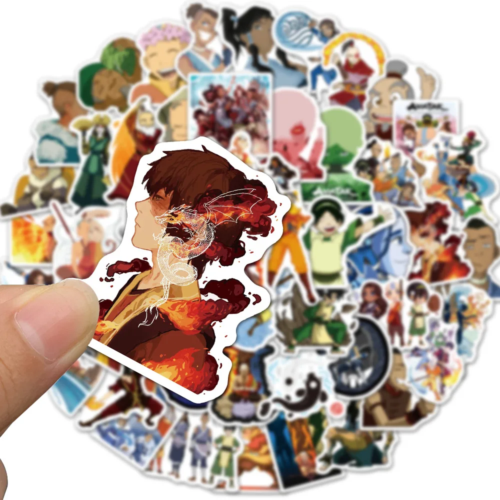 10/50 шт. аниме Аватара последняя наклейка Airbender s скейтборд холодильник гитара