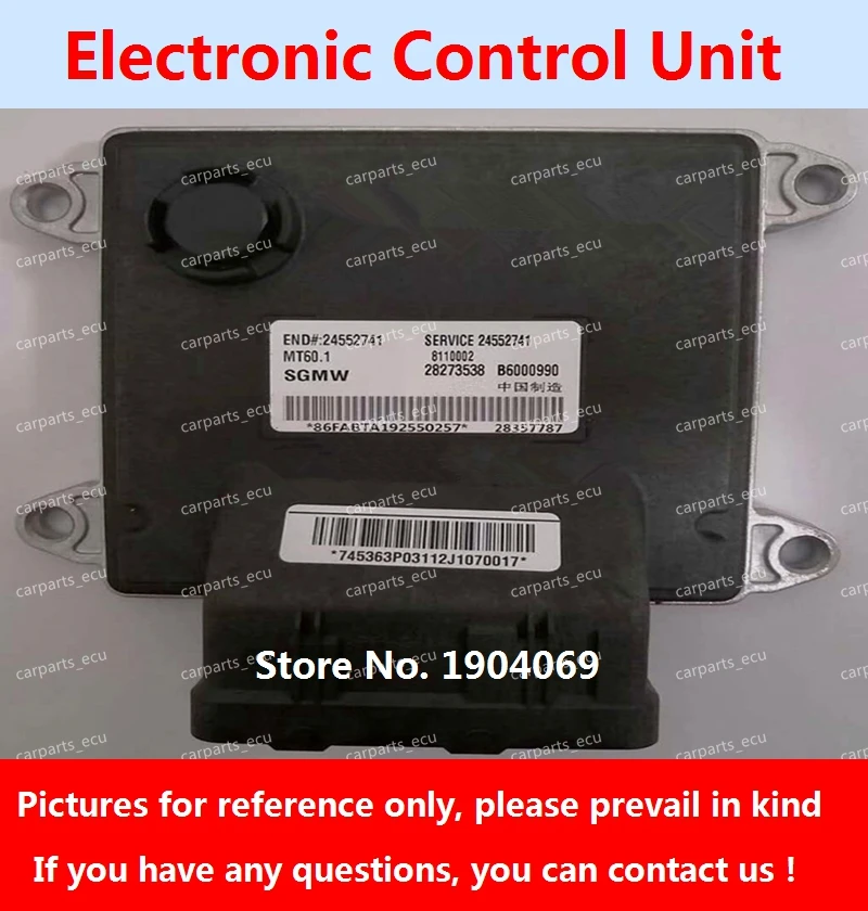 Engine Computer Board B6000990 24552741 28357787 28273538 MT60 ECU B6000549 28328674 28249349 24552737 For Wuling Baojun Car
Engine Computer Board B6000990 24552741 28357787 28273538 MT60 ECU B6000549 28328674 28249349 24552737 For Wuling Baojun Car