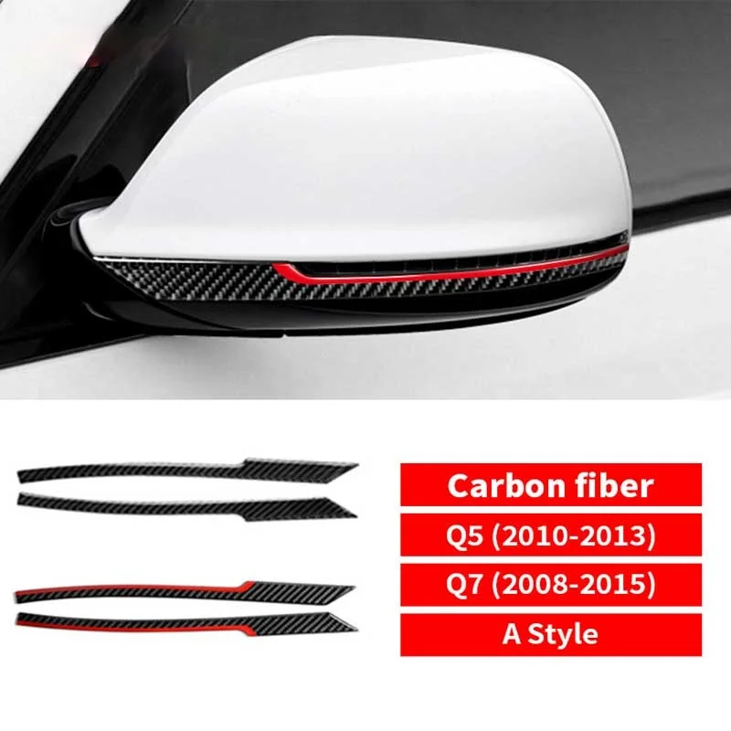 Mutips Car accessories Exterior Carbon Fiber Rearview Mirror Anti-rub Strips Rear View Trim Stickers Decoration For Audi Q5 Q7
Mutips Car accessories Exterior Carbon Fiber Rearview Mirror Anti-rub Strips Rear View Trim Stickers Decoration For Audi Q5 Q7