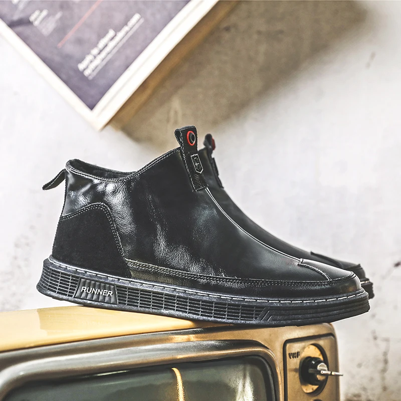 Suede Chelsea Boots Men 2020 Leather Platform Cowboy Ankle Man Black Snow Chelsea Boots Mens Male Winter Casual Shoes Coturno
Suede Chelsea Boots Men 2020 Leather Platform Cowboy Ankle Man Black Snow Chelsea Boots Mens Male Winter Casual Shoes Coturno
