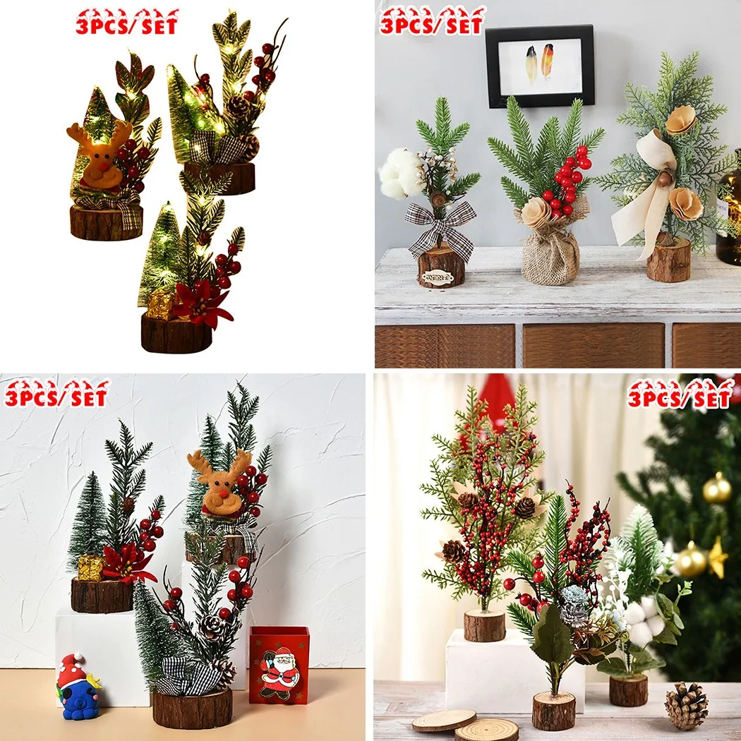 3 шт./компл. мини украшения для рождественской елки, маленькая настольная Рождественская елка, украшение для вечеринки, украшенное ПВХ + ткан... 
3 шт./компл. мини украшения для рождественской елки, маленькая настольная Рождественская елка, украшение для вечеринки, украшенное ПВХ + ткан...