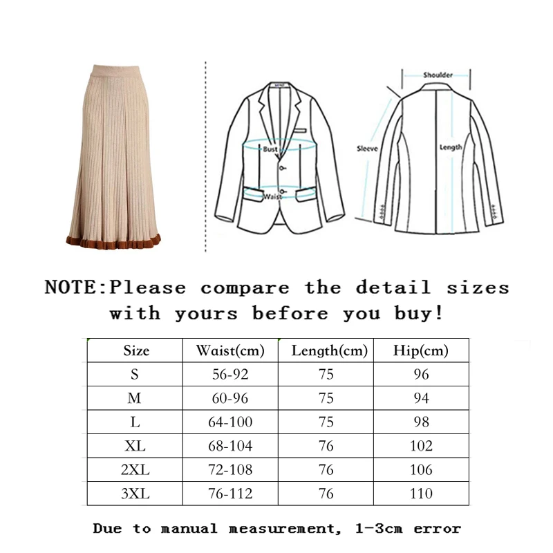 Zoulv Women Korean Version of Wild Autumn Winter A-line High Waist Pleated Woolen Fish Tail Skirt Mid-length Knitted Skirt
Zoulv Women Korean Version of Wild Autumn Winter A-line High Waist Pleated Woolen Fish Tail Skirt Mid-length Knitted Skirt