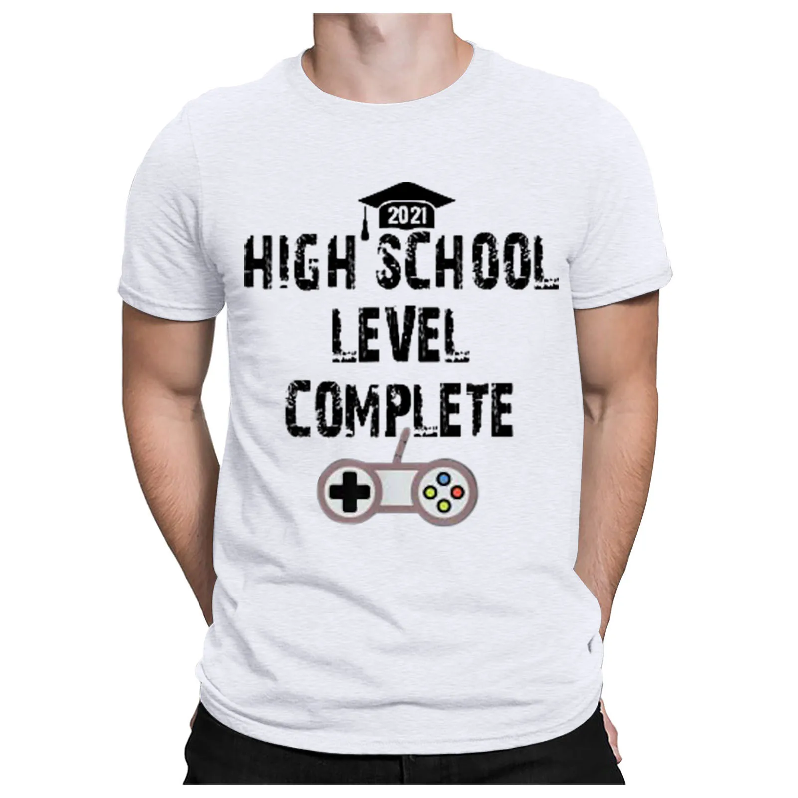 Fashion Summer Letter Printed Men's Graduate T-shirt O-neck Short-sleeved Photo Shoot T-shirt Casual T-shirt 2021
Fashion Summer Letter Printed Men's Graduate T-shirt O-neck Short-sleeved Photo Shoot T-shirt Casual T-shirt 2021