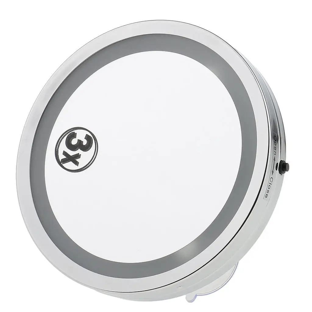 Beauty 6Inch Round Compact 3X Magnifying LED Lighted Travel Makeup Mirror Suction Mount Bathroom Shaving Cosmetic Face Care
Beauty 6Inch Round Compact 3X Magnifying LED Lighted Travel Makeup Mirror Suction Mount Bathroom Shaving Cosmetic Face Care