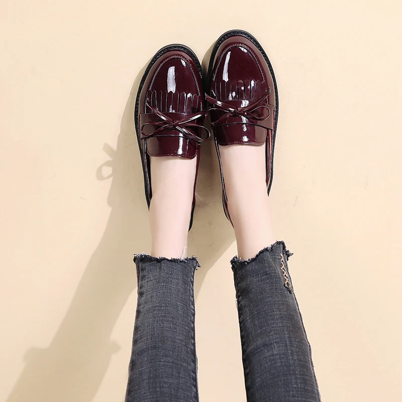 Womens Derby Shoes All-Match Casual Female Sneakers Shallow Mouth British Style Flats Pointed Toe 2020 Fashion Women's Slip-on 
Womens Derby Shoes All-Match Casual Female Sneakers Shallow Mouth British Style Flats Pointed Toe 2020 Fashion Women's Slip-on