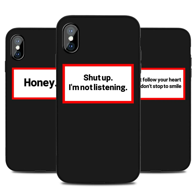 Fashion Letters Phone Case for IPhone 6s 7 8 11 12 Mini Plus Pro X XS MAX XR SE Cases Soft Silicone Fitted TPU Back Shell Cover
Fashion Letters Phone Case for IPhone 6s 7 8 11 12 Mini Plus Pro X XS MAX XR SE Cases Soft Silicone Fitted TPU Back Shell Cover