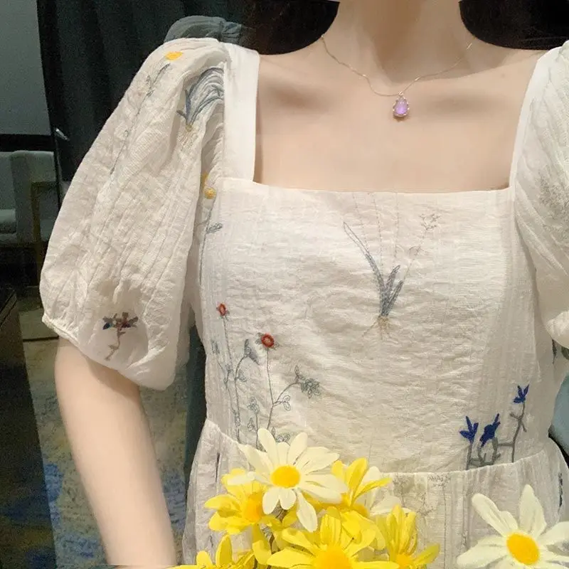 Casual Backless Elegant Dress Women Summer 2021 Print Sweet Beach Sexy Party Midi Dress Boho Puff Sleeve Korean Fashion Clothing
Casual Backless Elegant Dress Women Summer 2021 Print Sweet Beach Sexy Party Midi Dress Boho Puff Sleeve Korean Fashion Clothing