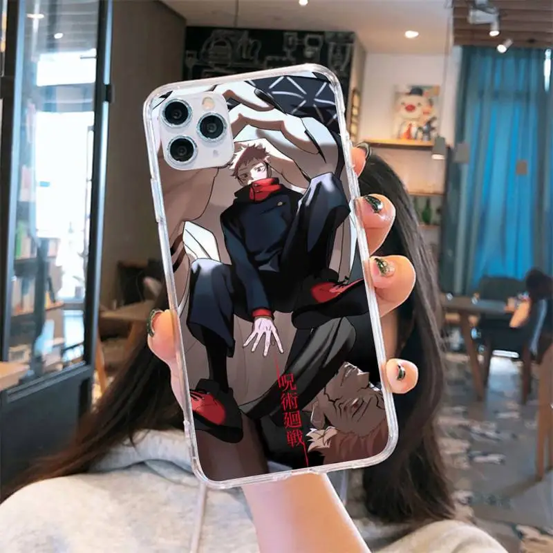 Hot Anime Jujutsu Kaisen Phone Case Transparent for iPhone 6 7 8 11 12 s mini pro X XS XR MAX Plus cover funda shell
Hot Anime Jujutsu Kaisen Phone Case Transparent for iPhone 6 7 8 11 12 s mini pro X XS XR MAX Plus cover funda shell