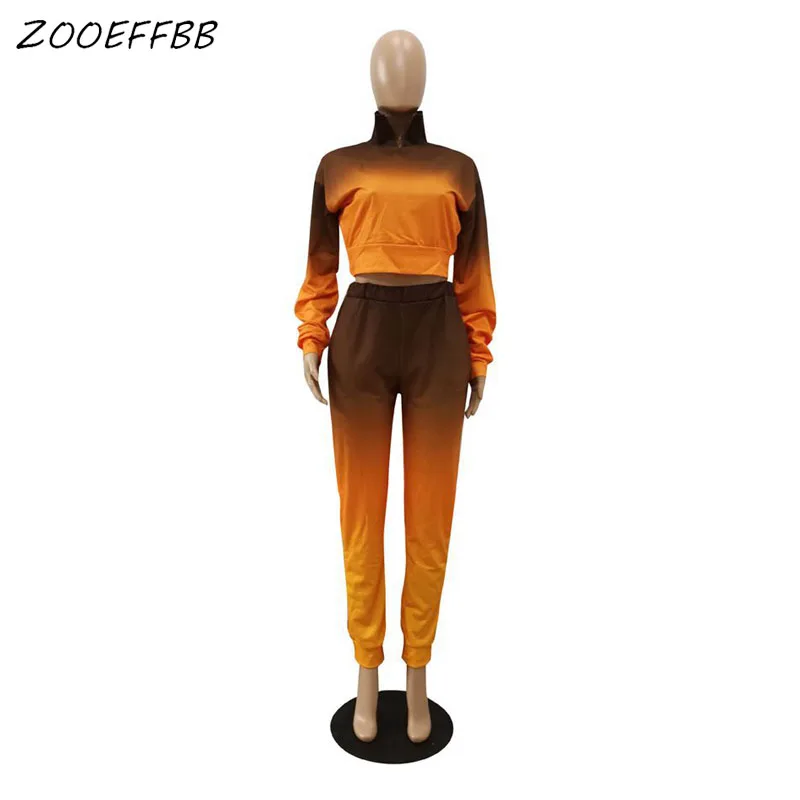 ZOOEFFBB Aesthetic Gradient Tracksuit Women 2 Piece Set Long Sleeve Crop Top and Sweatpants Sexy Club Lounge Wear Matching Sets
ZOOEFFBB Aesthetic Gradient Tracksuit Women 2 Piece Set Long Sleeve Crop Top and Sweatpants Sexy Club Lounge Wear Matching Sets