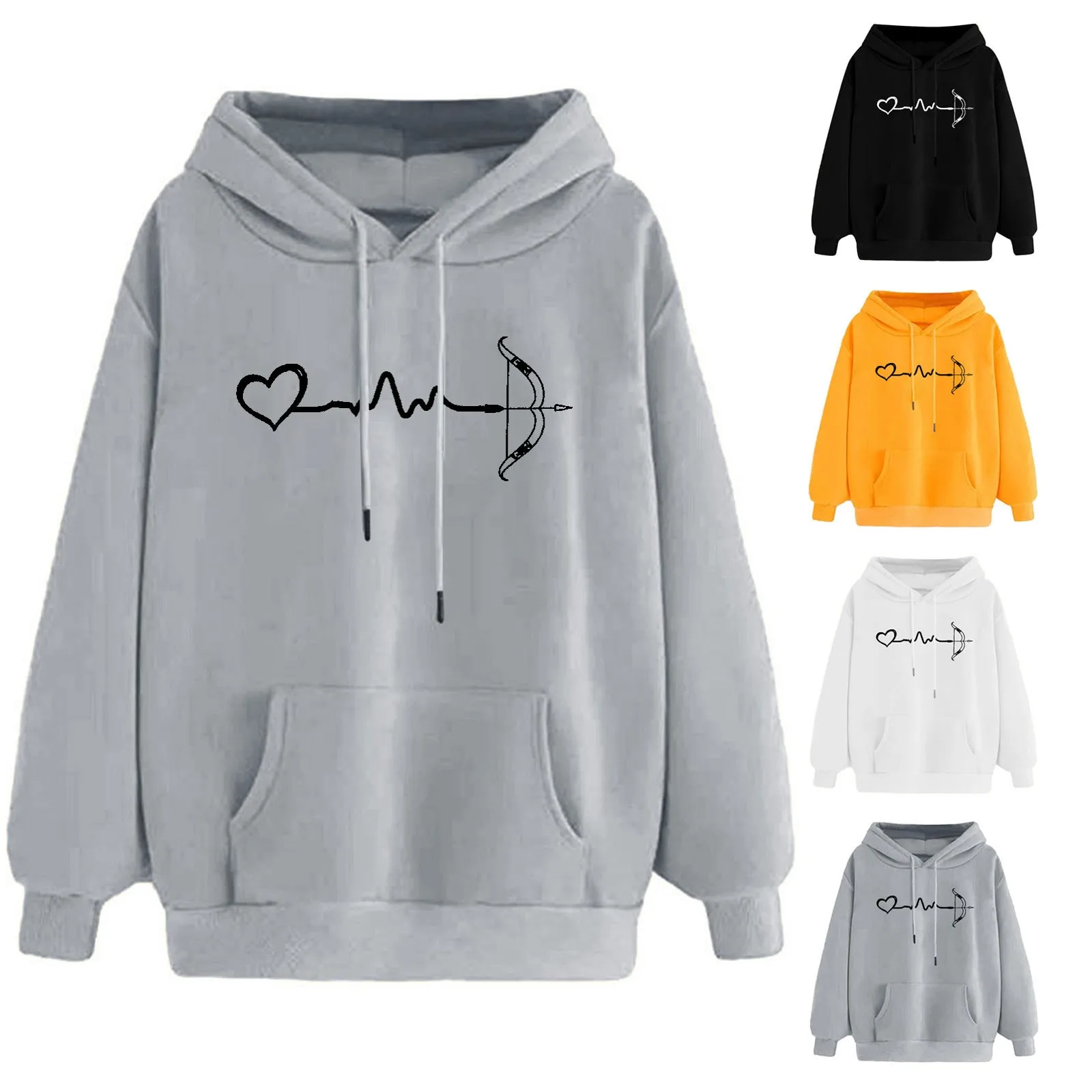 Women's Heart Prints Sweatshirts Autumn Winter Hoodies Pullover Tops Long Sleeved Pullover For Female harajuku sudadera mujer
Women's Heart Prints Sweatshirts Autumn Winter Hoodies Pullover Tops Long Sleeved Pullover For Female harajuku sudadera mujer