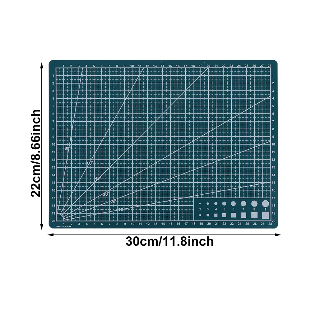 30x22cm A4 PVC Durable Cutting Mat Pad Patchwork DIY Craft Self-healing Non-slip Cutting Plate Sewing Tool School Supplies
30x22cm A4 PVC Durable Cutting Mat Pad Patchwork DIY Craft Self-healing Non-slip Cutting Plate Sewing Tool School Supplies