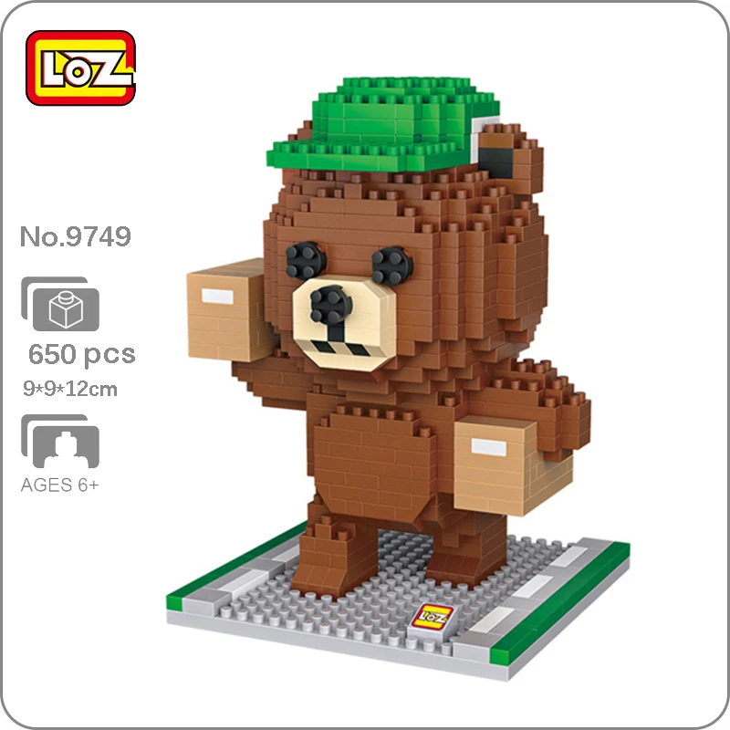 LOZ 9749 World Animal Cartoon Courier Bear Express Pet Model Building Blocks Set Mini Diamond Bricks Toy for Boys Children Gifts
LOZ 9749 World Animal Cartoon Courier Bear Express Pet Model Building Blocks Set Mini Diamond Bricks Toy for Boys Children Gifts