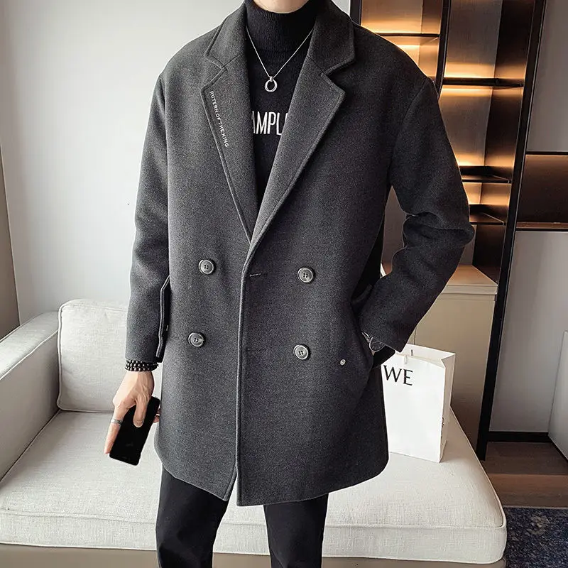 MrGoldenBowl Autumn And Winter Men's Coat Mid-length Double Breasted Turn-Down Collar Solid Casual Style Men Coat Korean Style
MrGoldenBowl Autumn And Winter Men's Coat Mid-length Double Breasted Turn-Down Collar Solid Casual Style Men Coat Korean Style