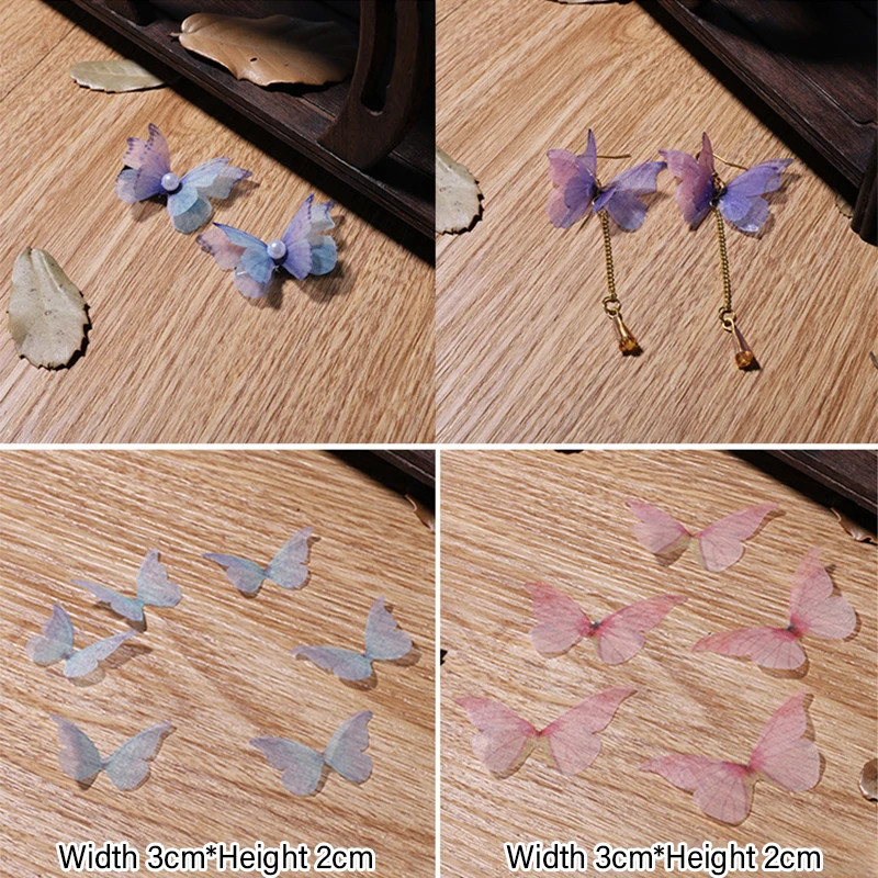 10pcs Multi Size Single Layer Yarn Butterfly Wing Small Charm DIY Hanging Drop Dangle Ears Tassle Earring Jewelry Findings
10pcs Multi Size Single Layer Yarn Butterfly Wing Small Charm DIY Hanging Drop Dangle Ears Tassle Earring Jewelry Findings