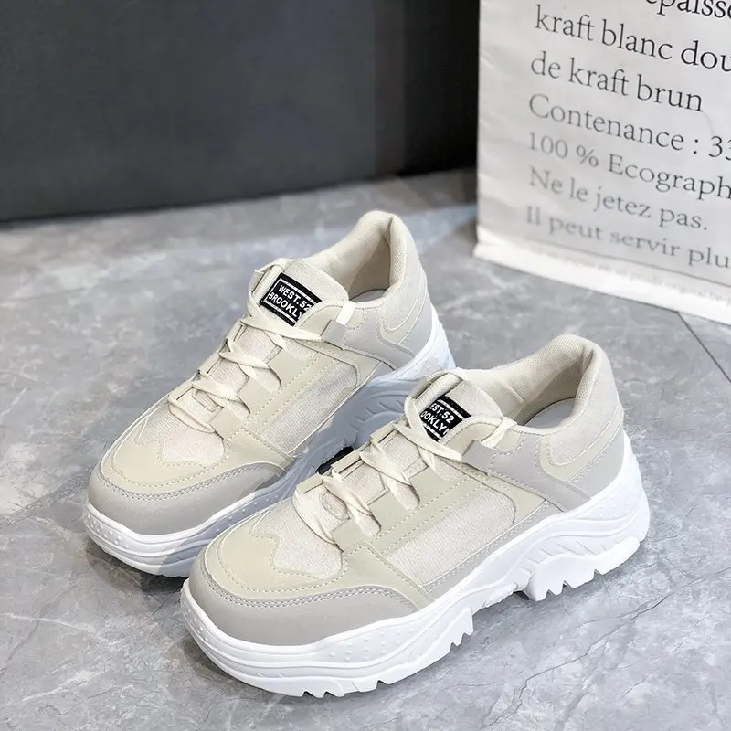Platform Shoes for Women Round Toe Lace Up Casual Travel Sneakers Woman 2021 New Fashion Thick Bottom Running Shoes Female
Platform Shoes for Women Round Toe Lace Up Casual Travel Sneakers Woman 2021 New Fashion Thick Bottom Running Shoes Female
