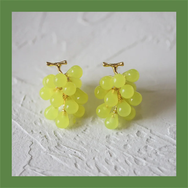 Cute Grape Drop Earrings S925 Silver Needles Heavy Craft Hand Made Crystal Clear Fruit Blackcurrant Earrings Fine Jewelry
Cute Grape Drop Earrings S925 Silver Needles Heavy Craft Hand Made Crystal Clear Fruit Blackcurrant Earrings Fine Jewelry