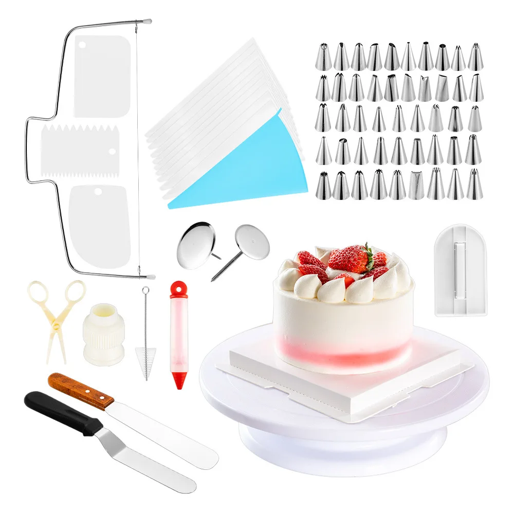73pcs/sets Cream Cake Decorating Pastry Baking Accessories Nozzle Stainless Decorating Mouth Cream Scraper Cake Baking Tools
73pcs/sets Cream Cake Decorating Pastry Baking Accessories Nozzle Stainless Decorating Mouth Cream Scraper Cake Baking Tools