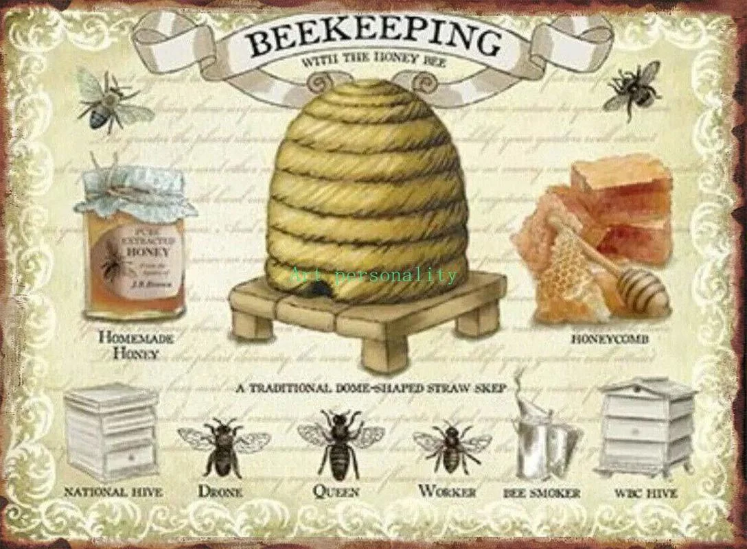 Retro Wall Plaque Bee Keeping Honey Hive Kitchen Gift Metal Tin Sign Men Women,Wall Decor for Bars,Restaurants,Cafes Pubs Poster
Retro Wall Plaque Bee Keeping Honey Hive Kitchen Gift Metal Tin Sign Men Women,Wall Decor for Bars,Restaurants,Cafes Pubs Poster
