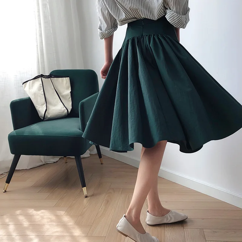 Sherhure 2020 High Waist Summer Cotton Midi Saia Vintage Women A-Line Elegant Skirt Faldas Jupe Femme
Sherhure 2020 High Waist Summer Cotton Midi Saia Vintage Women A-Line Elegant Skirt Faldas Jupe Femme
