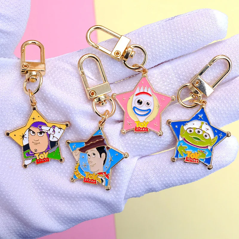 Disney Toy Story Keychain Buzz Lightyear Fork Fork Strawberry Bear Cartoon Cute Metal Key Chain Creative Zinc Alloy Couple Gift
Disney Toy Story Keychain Buzz Lightyear Fork Fork Strawberry Bear Cartoon Cute Metal Key Chain Creative Zinc Alloy Couple Gift