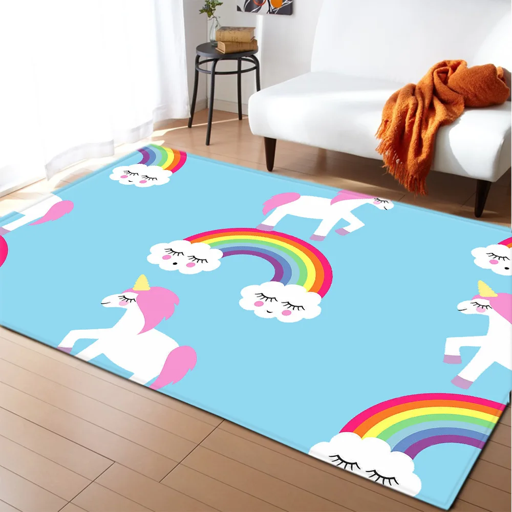 New Unicorn Cartoon 3D Printed Rug Kids Bedroom Play Mat Soft Flannel Girl Room play Area Rugs Baby Game Carpets for Living Room
New Unicorn Cartoon 3D Printed Rug Kids Bedroom Play Mat Soft Flannel Girl Room play Area Rugs Baby Game Carpets for Living Room