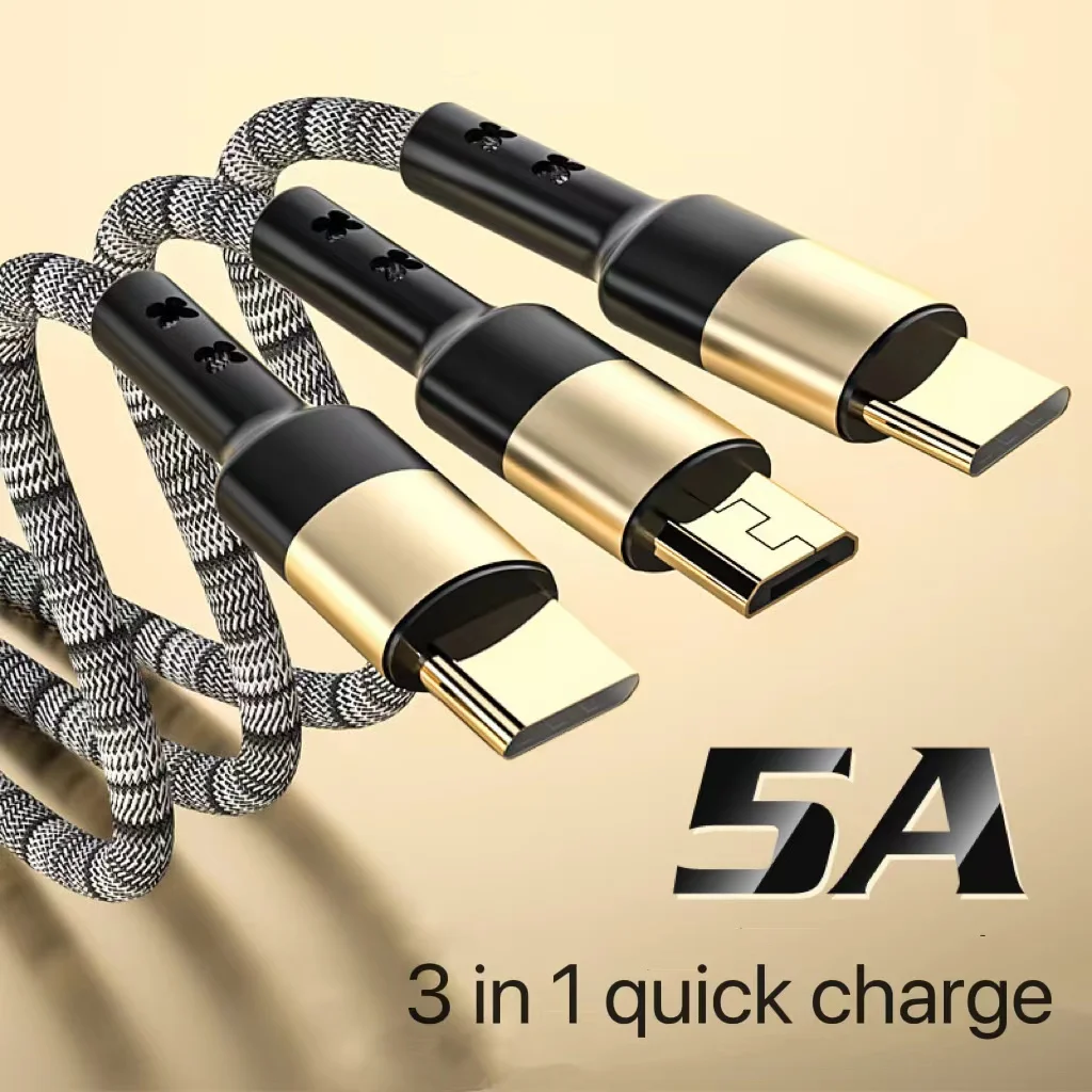 3in1 Data USB Cable for iPhone Fast Charger Charging Cable For Android phone type c xiaomi huawei Samsung Charger Wire For iPad
3in1 Data USB Cable for iPhone Fast Charger Charging Cable For Android phone type c xiaomi huawei Samsung Charger Wire For iPad