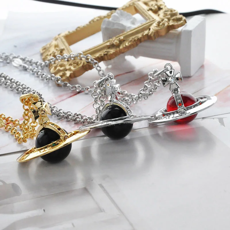 Red Black Crystal Saturn Necklace For Women Wedding Jewelry Ins Style Luxury Girl Sweater Chain Long Necklace Fashion Jewelry
Red Black Crystal Saturn Necklace For Women Wedding Jewelry Ins Style Luxury Girl Sweater Chain Long Necklace Fashion Jewelry