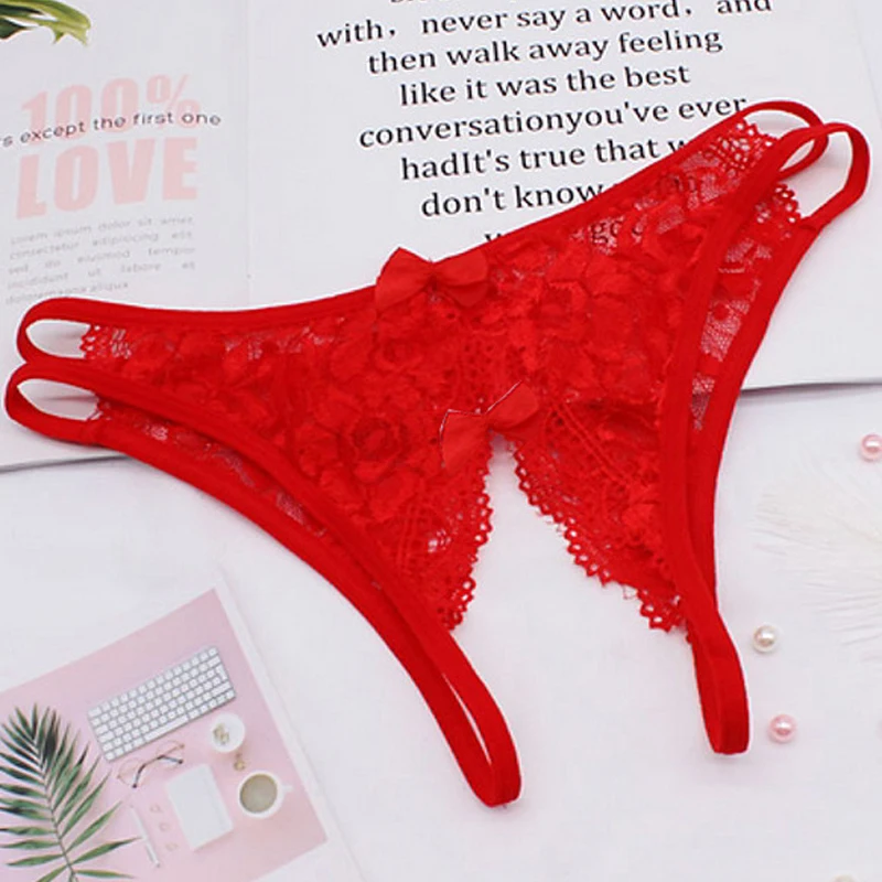 Women Summer Sexy Briefs Clothing Cutout Low Waist Lace Bowknot See Through Transparent Open Dental Floss Thong Panties LZR8986
Women Summer Sexy Briefs Clothing Cutout Low Waist Lace Bowknot See Through Transparent Open Dental Floss Thong Panties LZR8986