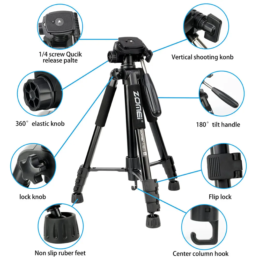2 in 1 Camera Tripod Holder Stand with Bag for DSLR Video Recorder DV Live Travel Outdoor Tripod Aluminum Alloy 
2 in 1 Camera Tripod Holder Stand with Bag for DSLR Video Recorder DV Live Travel Outdoor Tripod Aluminum Alloy