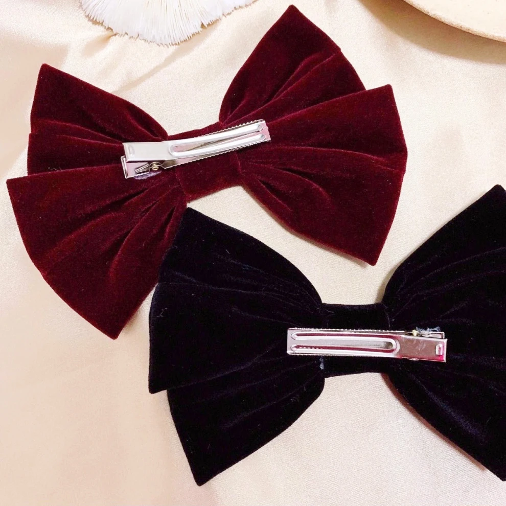 Fashion Big Bow Hairpin Women Girls Elegant Velvet Bow Tie Hairpins Vintage Black Wine Red Bow Hair Clip Party Hair Accessories
Fashion Big Bow Hairpin Women Girls Elegant Velvet Bow Tie Hairpins Vintage Black Wine Red Bow Hair Clip Party Hair Accessories