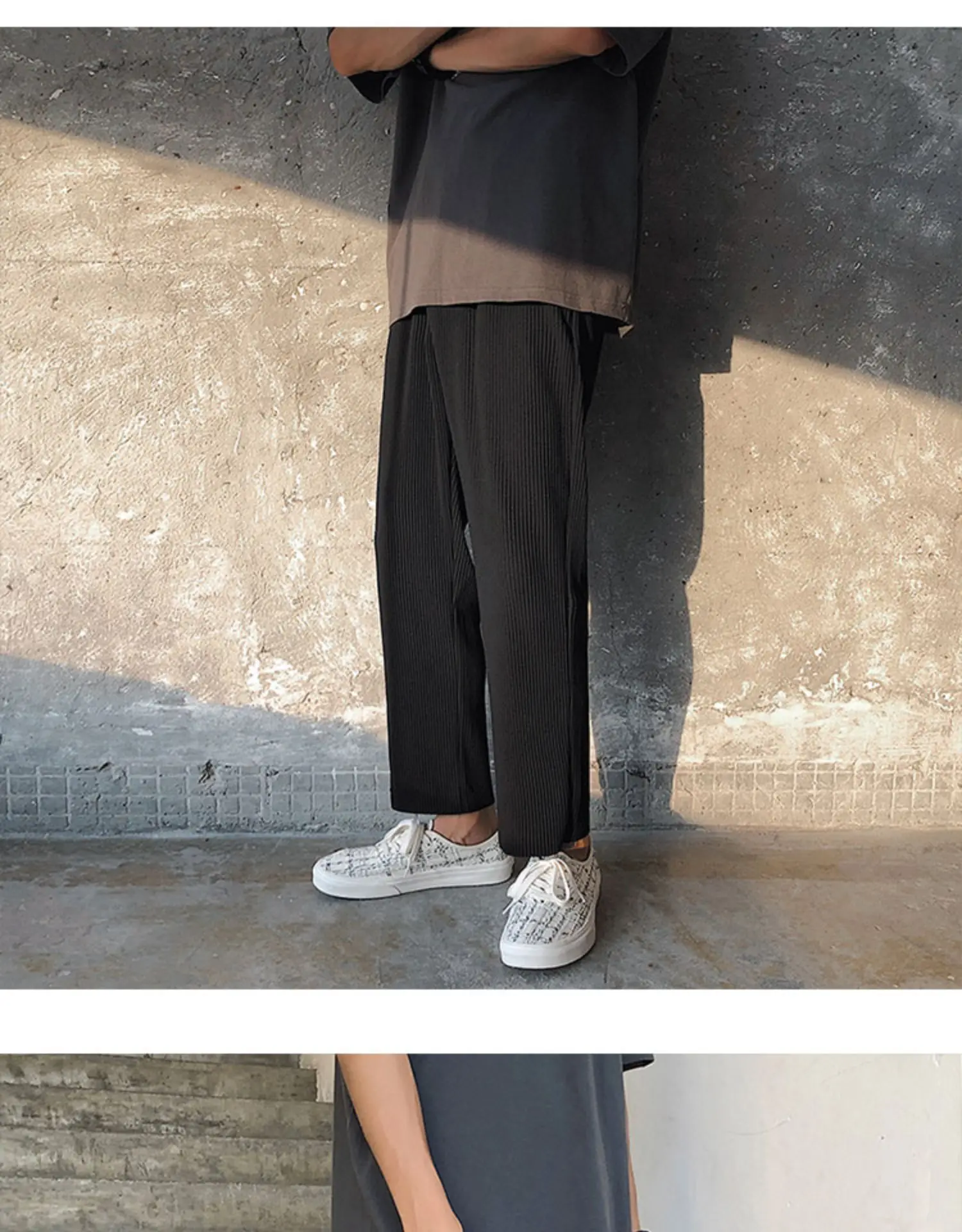 New Japanese Ice Silk Trousers MensPleated Straight Pants Men's Fashion Solid Color Elastic Waist Casual Pants Men Streetwear
New Japanese Ice Silk Trousers MensPleated Straight Pants Men's Fashion Solid Color Elastic Waist Casual Pants Men Streetwear