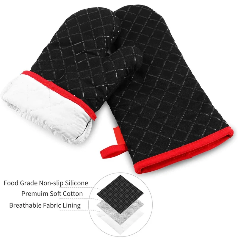 2PCS/SET Pot Holder Oven Mitts Set Heat Resistant Non-Slip Microwave Oven Mitts Kitchen Gloves for Baking Cooking
2PCS/SET Pot Holder Oven Mitts Set Heat Resistant Non-Slip Microwave Oven Mitts Kitchen Gloves for Baking Cooking