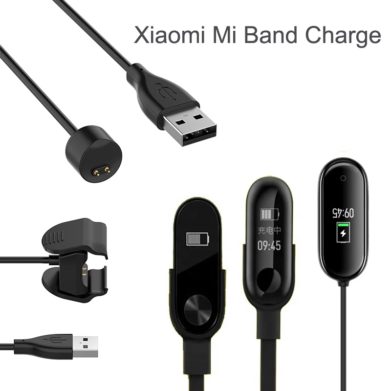 Кабель зарядного устройства для Xiaomi Mi Band 3 4 5 Miband Смарт браслет band 2 зарядный