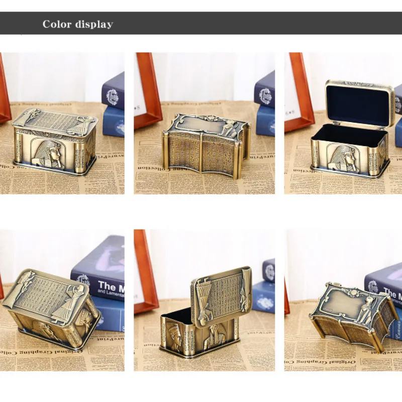 New High-end Jewelry Box European Metal Small Convenient Desktop Ring Box Wedding Creative Storage Box Gift Storage Box
New High-end Jewelry Box European Metal Small Convenient Desktop Ring Box Wedding Creative Storage Box Gift Storage Box