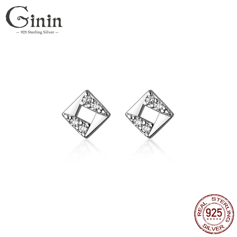 Ginin 925 Sterling Silver Personality Simple Geometric Hollow Square Small Zircon Stud Earrings for Women Girl Cute Jewelry
Ginin 925 Sterling Silver Personality Simple Geometric Hollow Square Small Zircon Stud Earrings for Women Girl Cute Jewelry