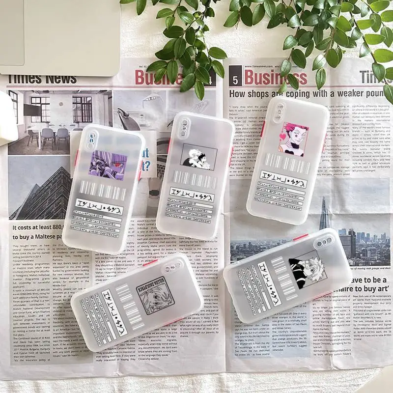 Hunter x Hunter HXH Anime Phone Case matte transparent For iphone 7 8 11 12 plus mini x xs xr pro max cover 
Hunter x Hunter HXH Anime Phone Case matte transparent For iphone 7 8 11 12 plus mini x xs xr pro max cover