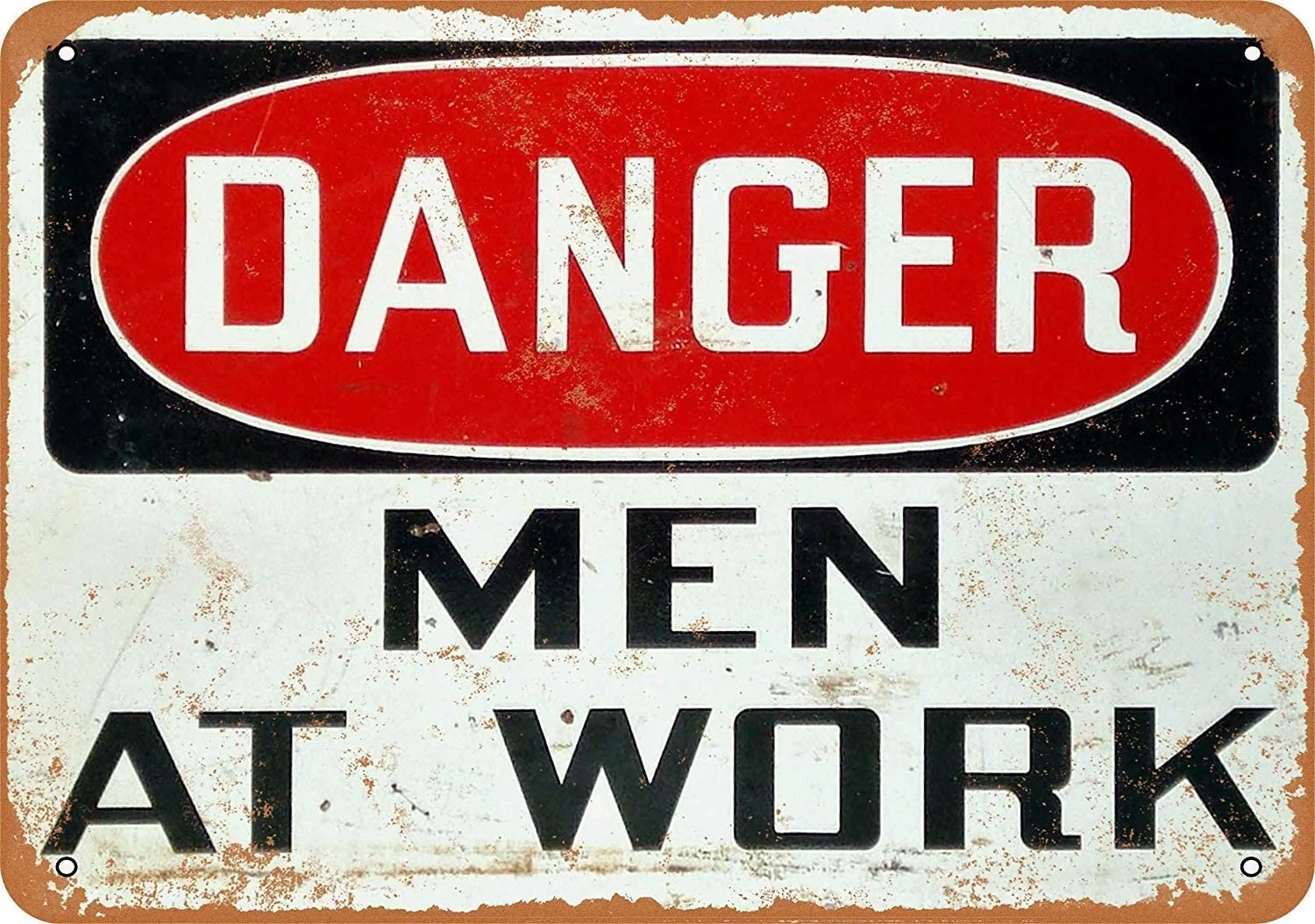 TiuKiu Опасные мужчины на работе-винтажный металлический знак новинка Настенная