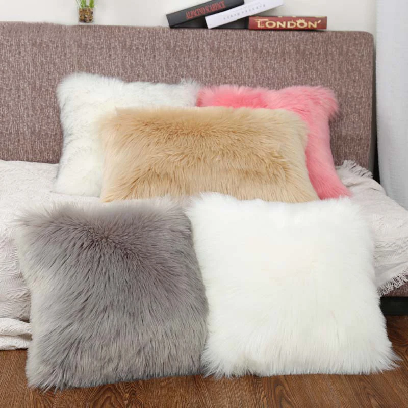 Nordic Plush Cushion Cover 60x60cm Fluffy Faux Fur Cushions Case Bed Room Pillowcases Car Home Decoration Sofa Bed Throw Pillow
Nordic Plush Cushion Cover 60x60cm Fluffy Faux Fur Cushions Case Bed Room Pillowcases Car Home Decoration Sofa Bed Throw Pillow