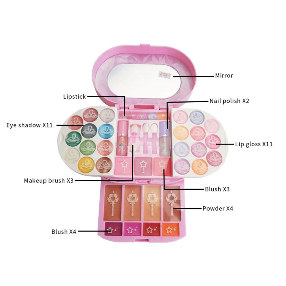 Washable Kids Make Up Toy NONTOXIC Pretend Play Beauty Fashion Makeup Gift Cosmetics Princess Girls Kit Safety Dressing method
Washable Kids Make Up Toy NONTOXIC Pretend Play Beauty Fashion Makeup Gift Cosmetics Princess Girls Kit Safety Dressing method