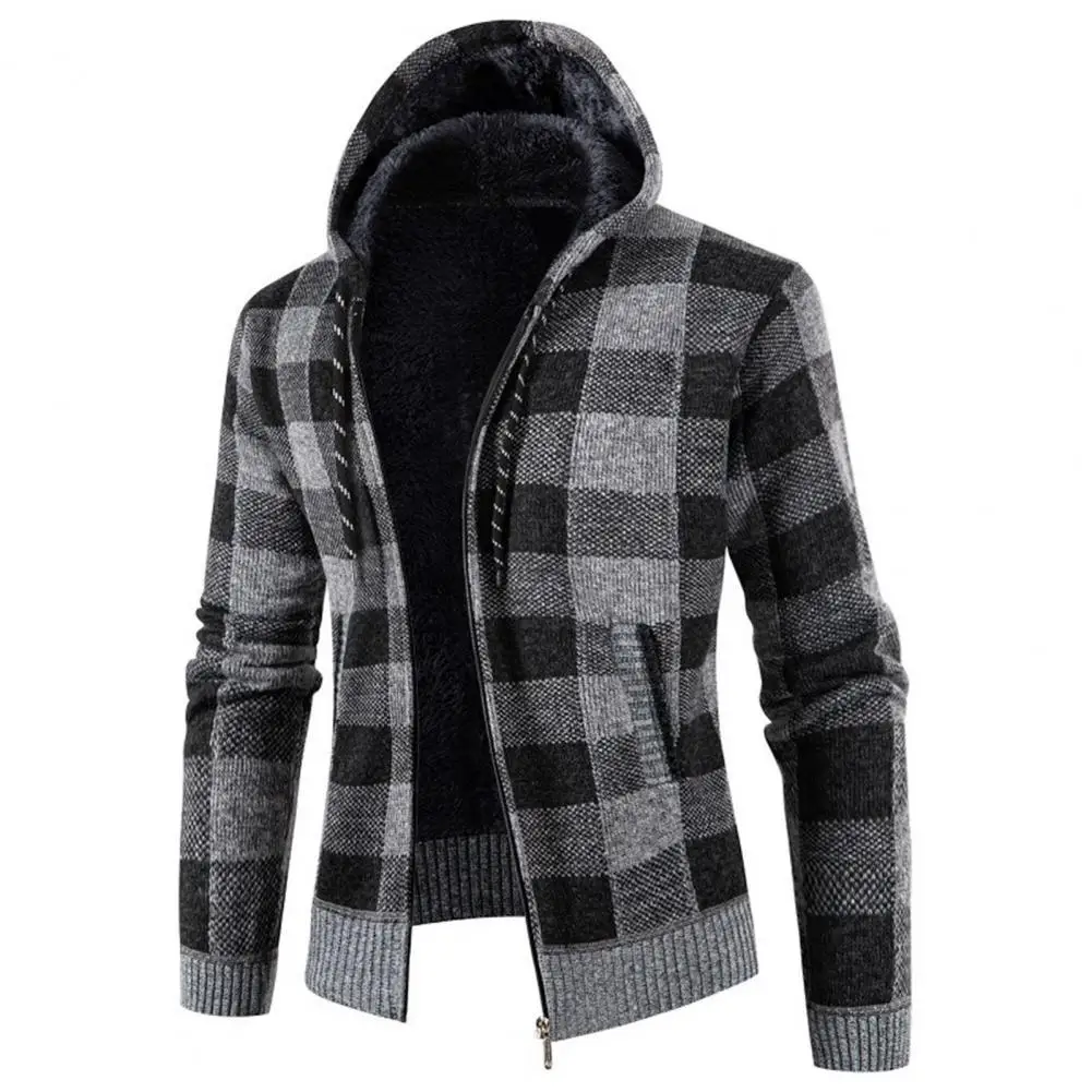 Men Coat 2021 Trendy Zipper Stitching Color Keeping Warmth Autumn Hooded Men Cardigan for Daily Wear
Men Coat 2021 Trendy Zipper Stitching Color Keeping Warmth Autumn Hooded Men Cardigan for Daily Wear