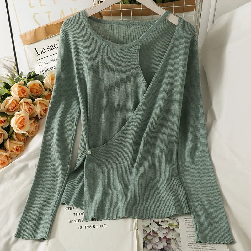 Autumn Female Solid Slim T-shirt Korean Style O Neck TopsCasual Long Sleeve Sexy T-shirt Women Clothing
Autumn Female Solid Slim T-shirt Korean Style O Neck TopsCasual Long Sleeve Sexy T-shirt Women Clothing