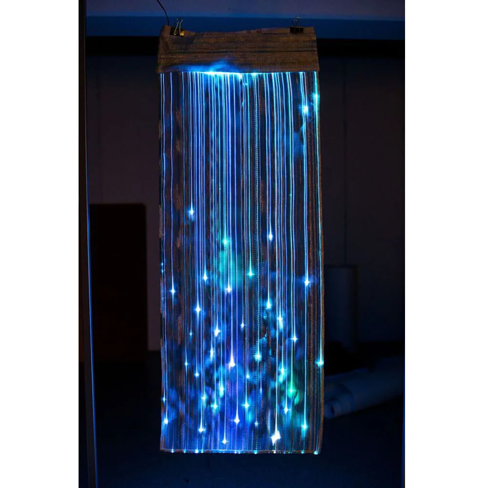 New 16W RGBW Music Active Twinkle Optic Fiber Waterfall Curtain light kits 450pcs*0.75mm*3M with 28Key Music Controller
New 16W RGBW Music Active Twinkle Optic Fiber Waterfall Curtain light kits 450pcs*0.75mm*3M with 28Key Music Controller