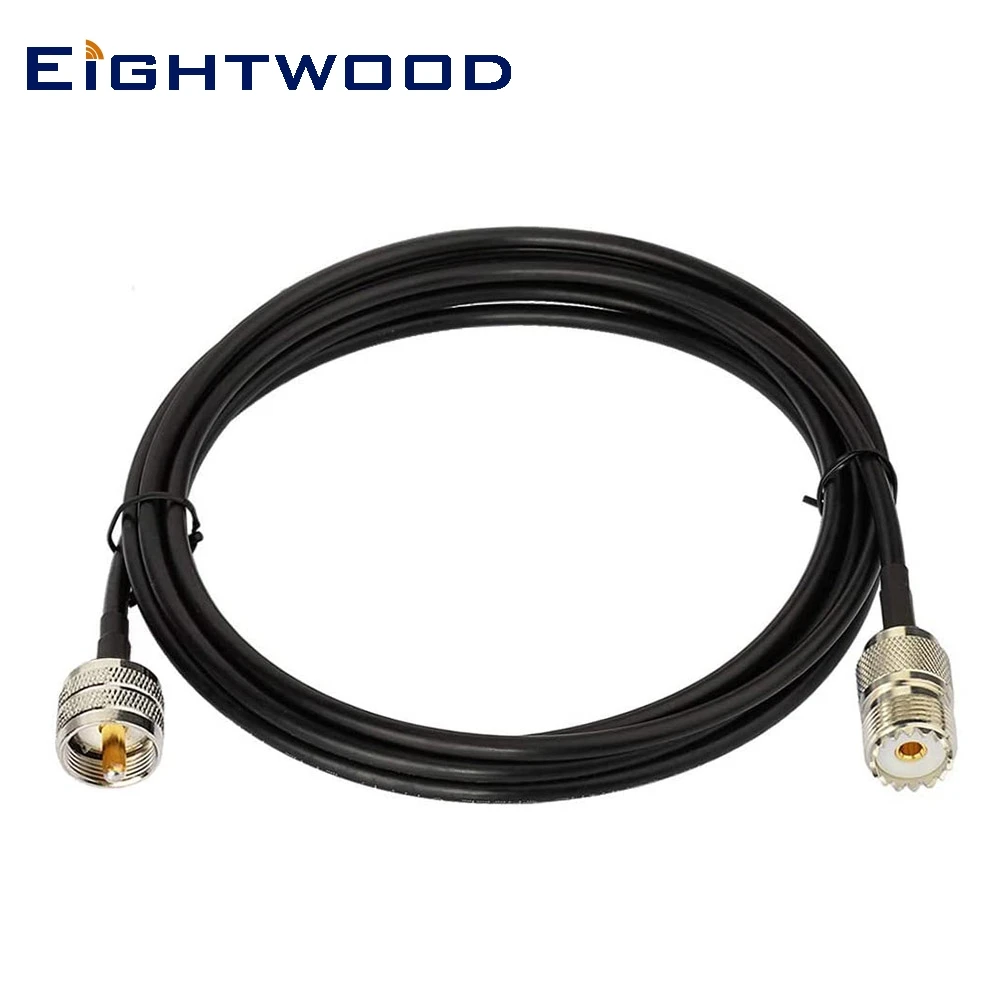 Eightwood UHF PL259 мужчина к SO239 женский RG58 Антенна удлинитель коаксиального кабеля