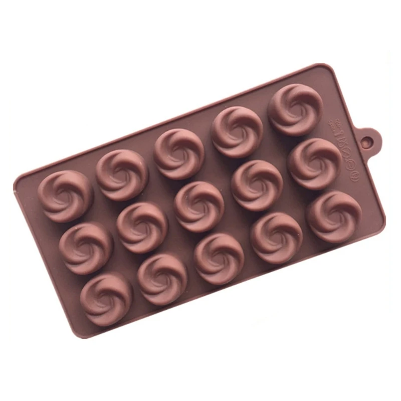 15 Cavity Vortex Shape Silicone Mold Cake Chocolate Polymer Clay Mould Decorating Bakeware Pastry Kitchen Baking Tool
15 Cavity Vortex Shape Silicone Mold Cake Chocolate Polymer Clay Mould Decorating Bakeware Pastry Kitchen Baking Tool