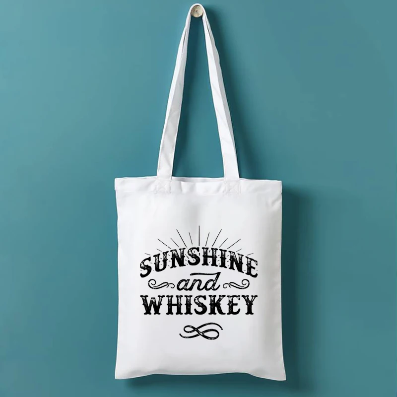 Women Sunshine and Whiskey Cotton Canvas Shopper Bag Girl Harajuku 90s Y2K Classic Vintage Shoulder Handbag Female Bolsa Compra
Women Sunshine and Whiskey Cotton Canvas Shopper Bag Girl Harajuku 90s Y2K Classic Vintage Shoulder Handbag Female Bolsa Compra