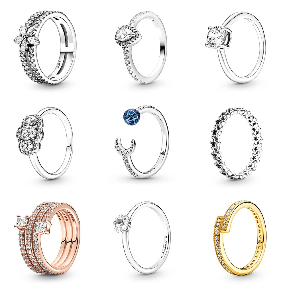 925 Sterling Silver Ring Charms Rose Gold Full Crystal Diy Round Blue Sphere Finger Ring For Women Gift Fashion Jewelry
925 Sterling Silver Ring Charms Rose Gold Full Crystal Diy Round Blue Sphere Finger Ring For Women Gift Fashion Jewelry