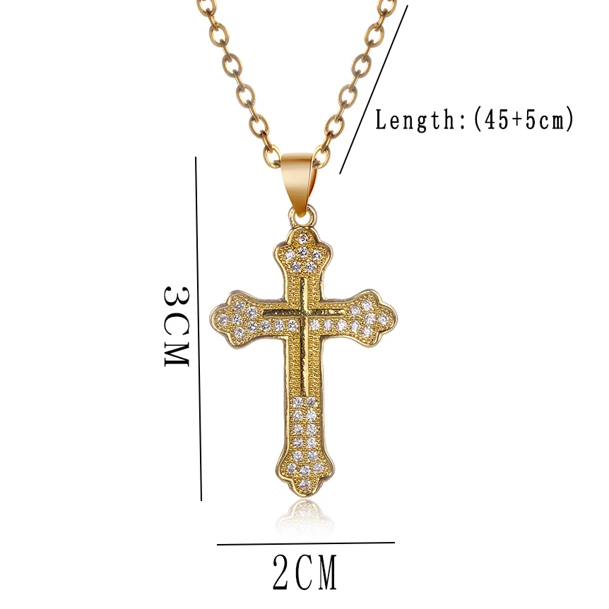Classic Shiny Cubic Zirconia Crystal Cross Necklace Pendant Fashion Unisex Gold Silver Color Cross Choker Pendant Jewelry Gift
Classic Shiny Cubic Zirconia Crystal Cross Necklace Pendant Fashion Unisex Gold Silver Color Cross Choker Pendant Jewelry Gift